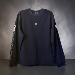 Quiet Golf QG Tech Navy Blue Long Sleeve Windshirt Pullover Mens Large NWOT